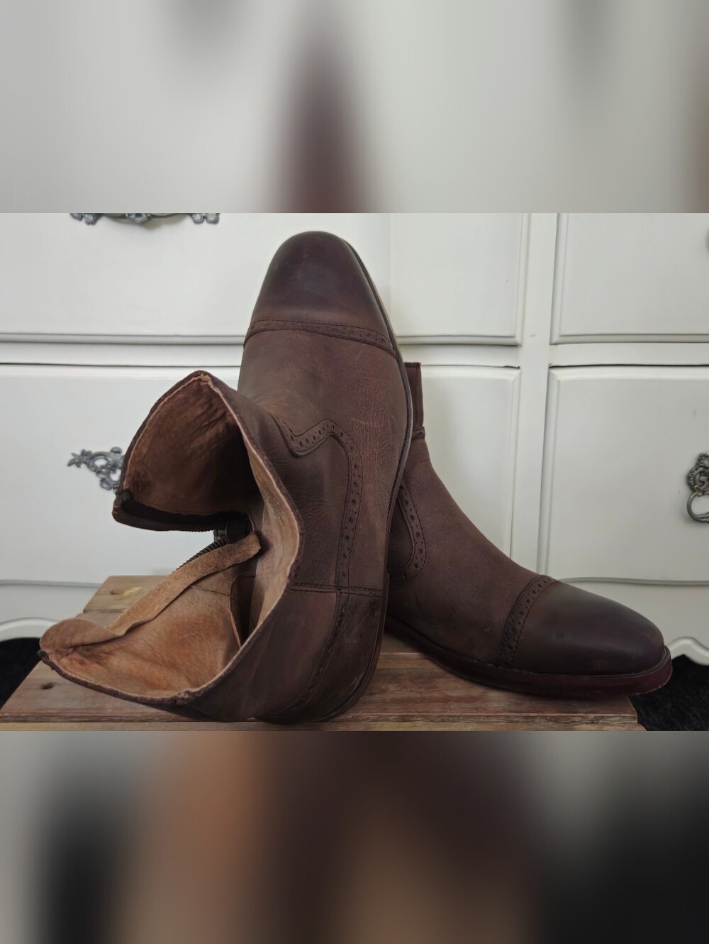 Used Vintage-Polo Ralph Lauren "Demonte" Side-Zip Ankle Boot - Picture 11 of 16